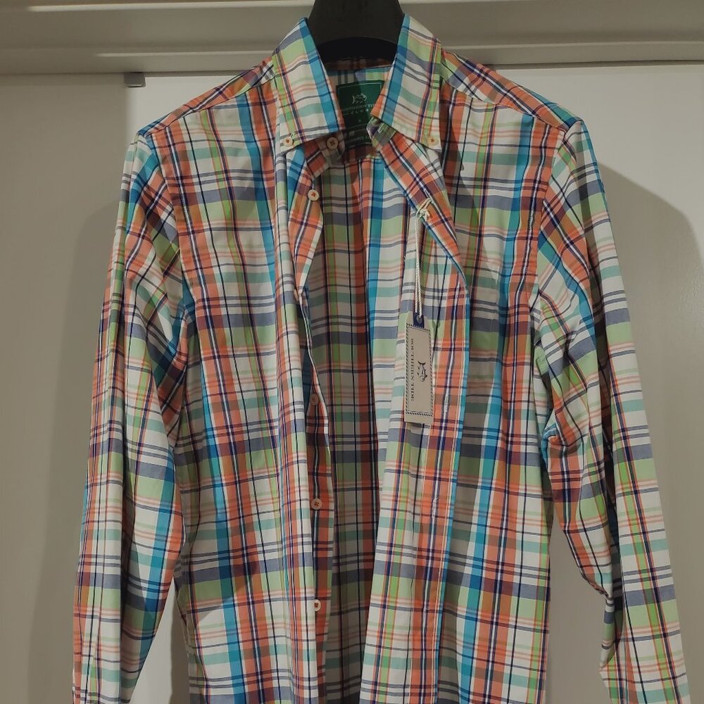 Southern Tide Check Pattern Button Down Shirt Sz. Small